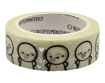 TheCoffeeMonsterzCo Washi Sample- Classic Emoti Washi Tape