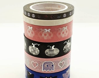 50cm/19.6 inch -Simply Gilded Washi Sample Set - Halloween / Spooky Theme