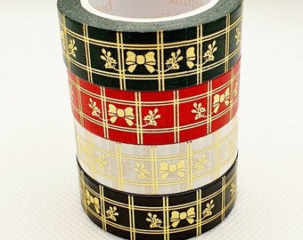 Simply Gilded Washi Sample Set -Festive Plaid Collection