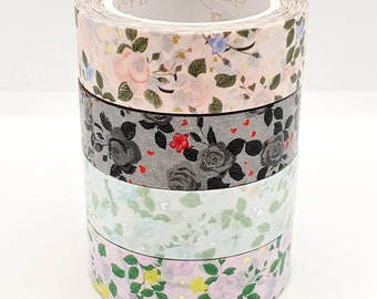 50cm/19.6 inch -Simply Gilded Washi Sample Set - Fairytale Floral