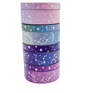 Parasol Paper Co Sample Set -Ensemble de ruban Washi à feuille Constellation