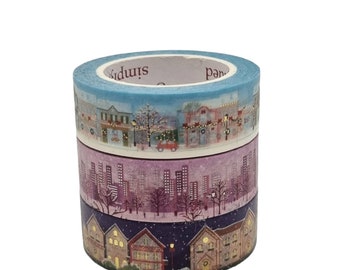 50cm/19.6 inch -Simply Gilded Christmas Passport Washi