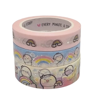 Elke minuut een verhaal Washi Sample Set -Over de regenboog Washi