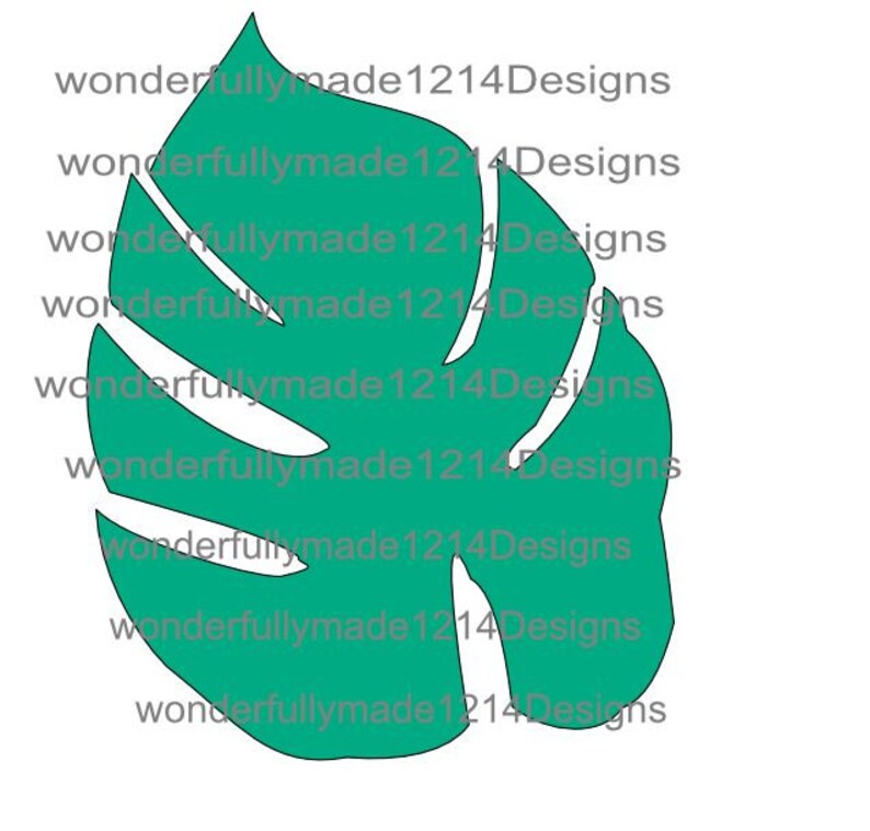 Download SVG monstera leaf Pattern Leaf template Monstera leaf | Etsy