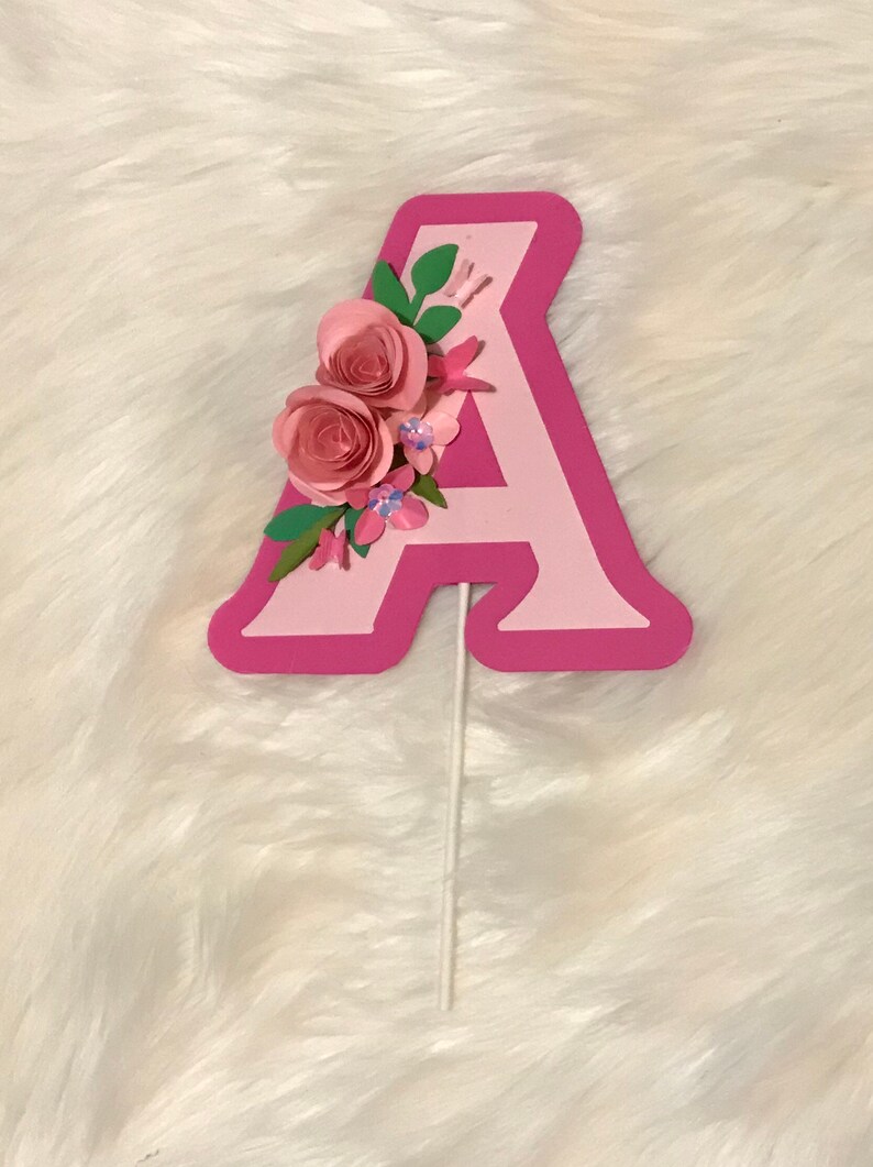 Name cake topper Alphabet cake topper Monogram cake topper