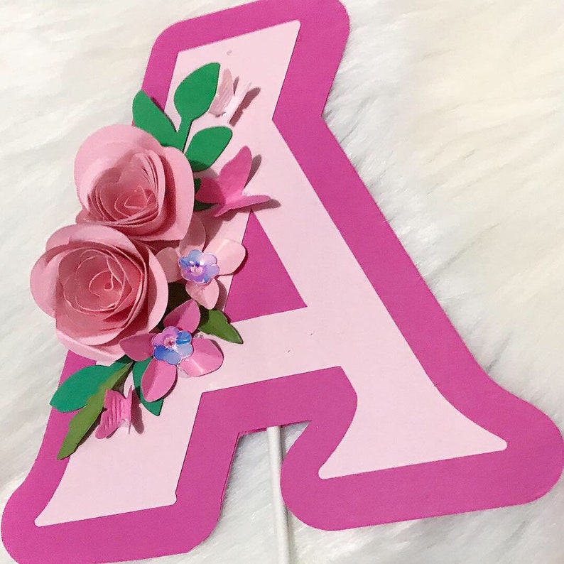 Name cake topper Alphabet cake topper Monogram cake topper