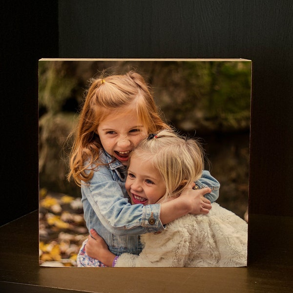 Wood Block Picture Frames Etsy