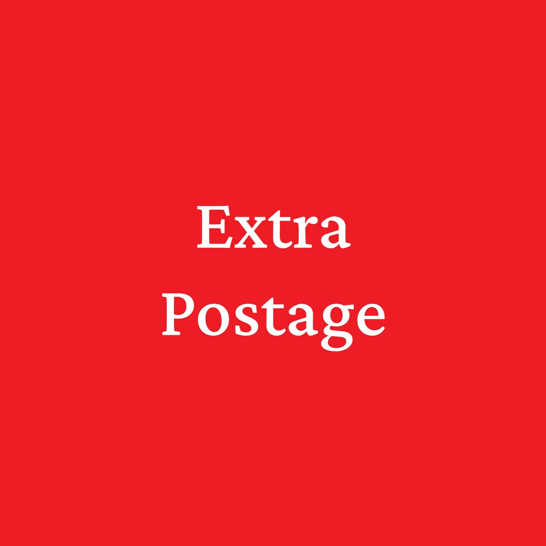 Extra Postage Example Extra Postage - Etsy