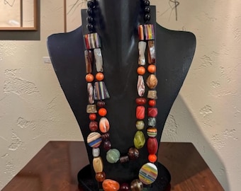 MARION GODART Paris Collier Exubérant Multicouleur Geknoopte 2 Strand Multi Kralen Kleurrijke Hars Ketting Franse Designer Sieraden