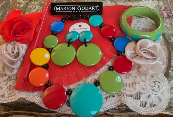 MARION GODART Paris Boucles D'Oreilles Disque Ver… - image 6
