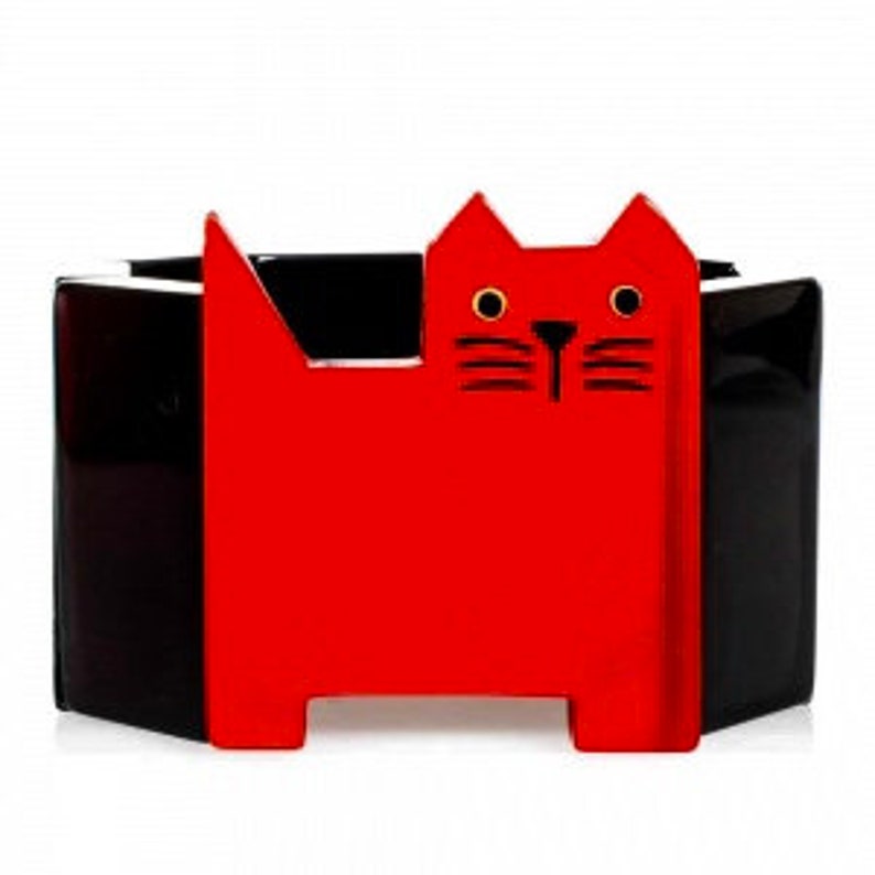 Marie Christine Pavone Bracelet Chat Profil Noir Et Rouge Etsy Marie Christine Pavone Bracelet Chat Profil Noir Et Rouge Etsy