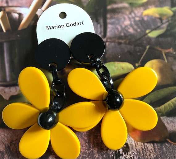 Boucles D'oreilles Vintage Gavilane Paris - Clip Fleur Perles, Multicolore