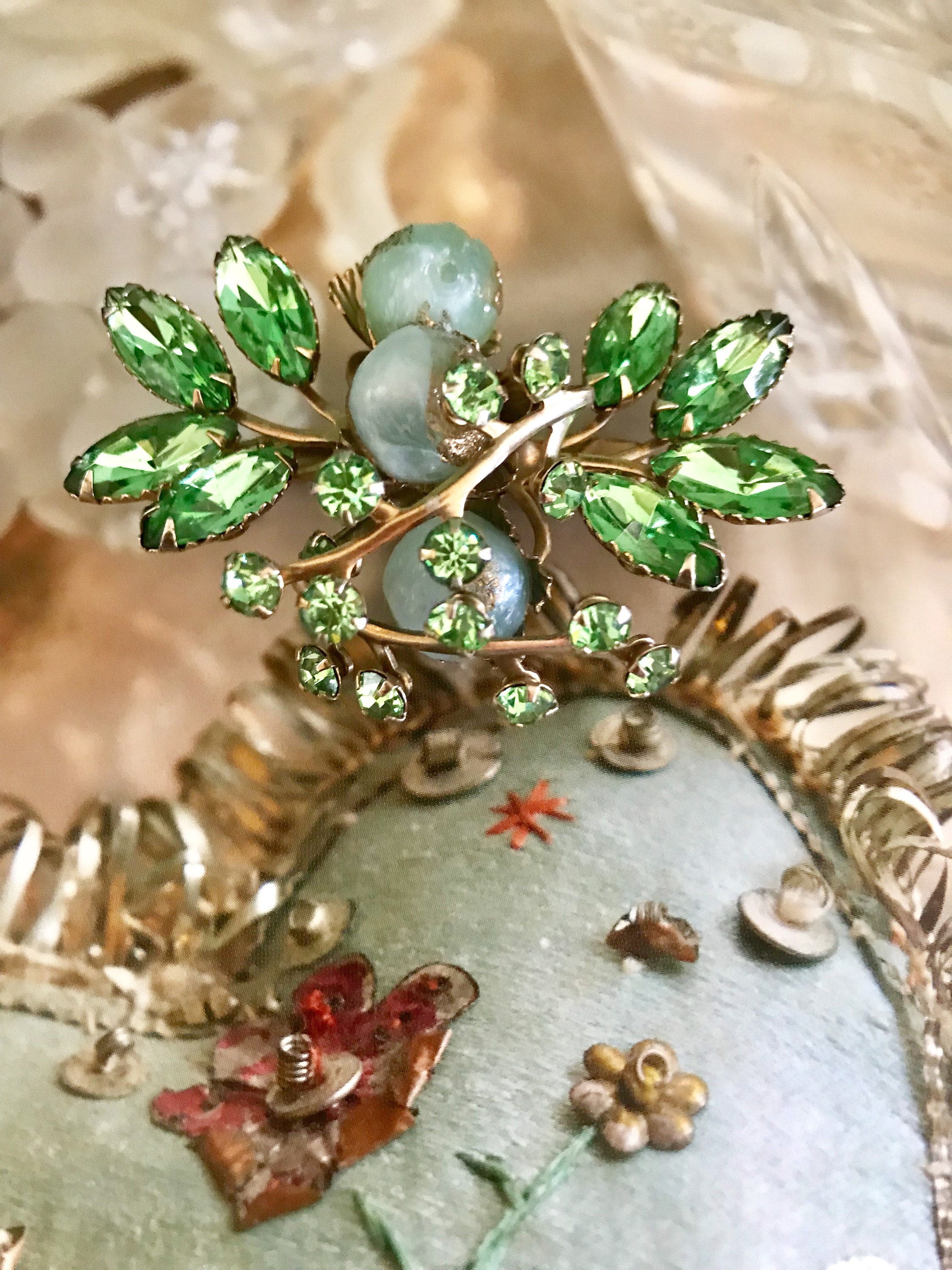 USA 1960's ORIENTAL FLOWER BROOCH アンティーク 2 Vintage 1960s Retro Metal Flower Pins | eBay