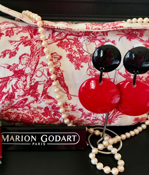 MARION GODART Paris Boucles D'Oreilles Disque Rou… - image 4