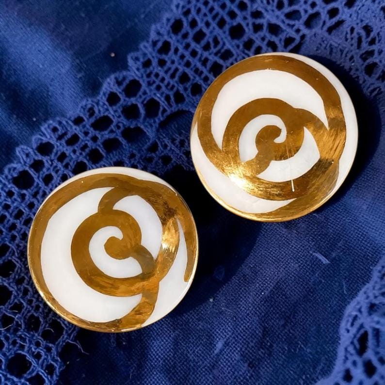 Clip on Earrings Angela Caputi - Etsy