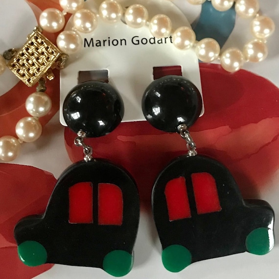 MARION GODART Paris Boucles D'Oreilles Voiture Ré… - image 1