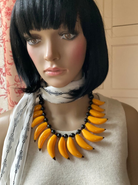 MARION GODART Paris COLLIER Banane French Resin Ba