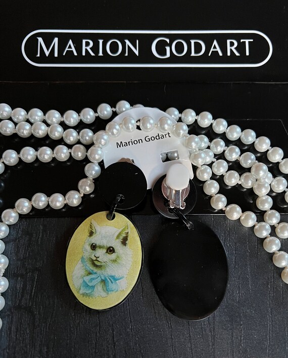 MARION GODART Paris Boucles D'Oreilles Chat Nœud … - image 4