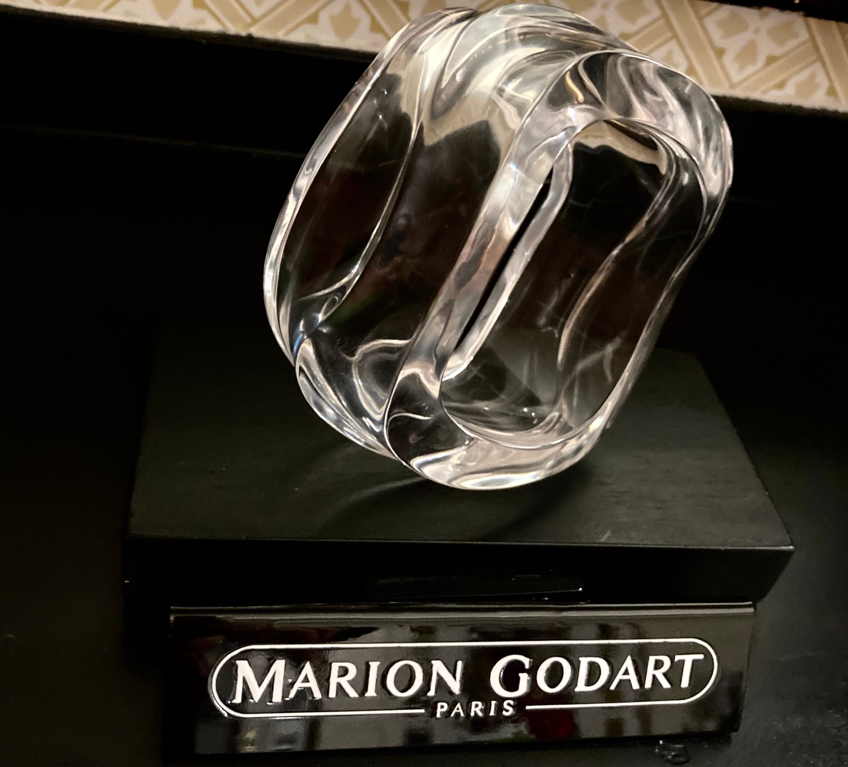 Marion Godart Wavy Clear Resin Bracelet