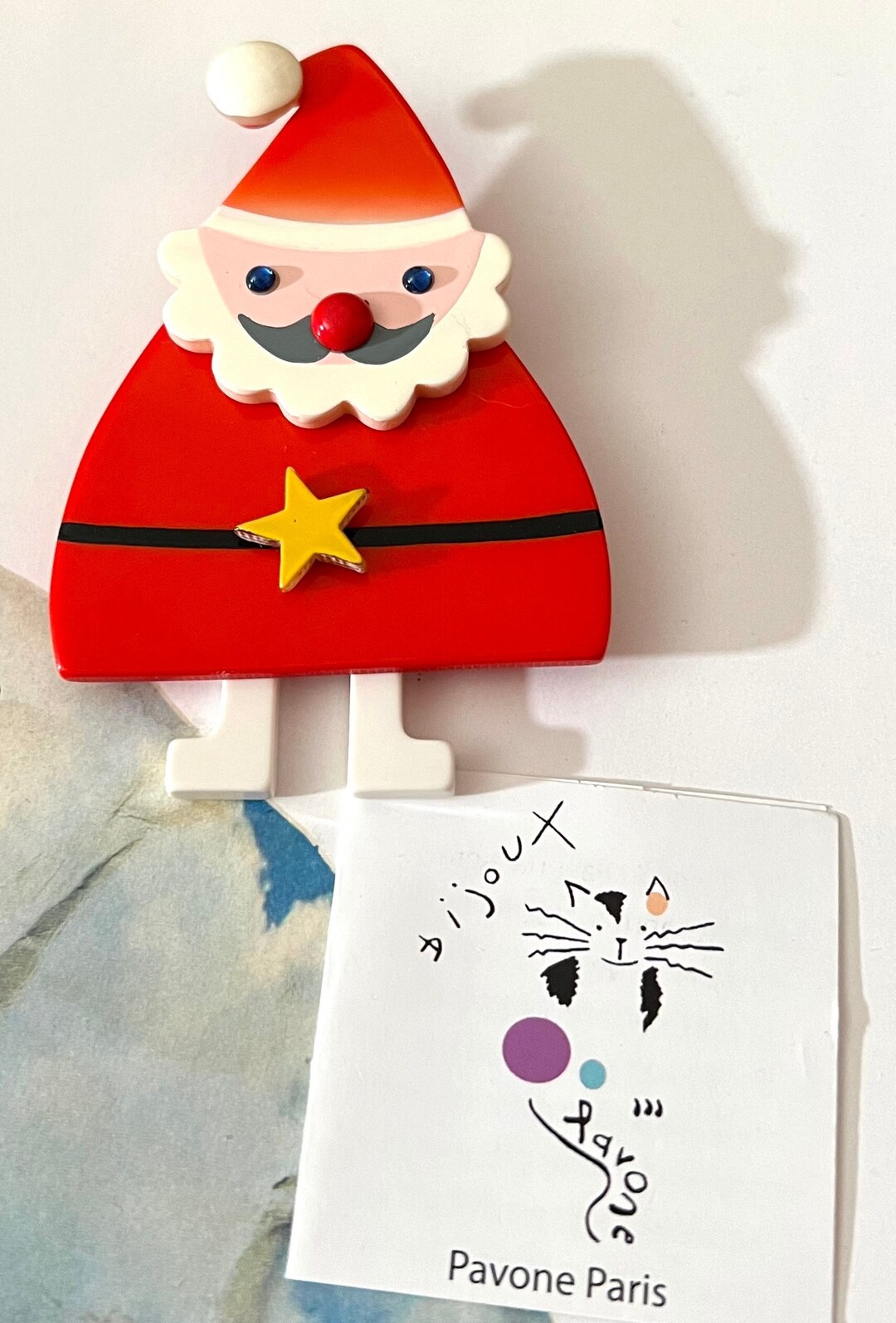 Broche Père Noël En Alliage - Épingle Décorative Festive Pour Vêtements, Sacs, Cadeau De Noël