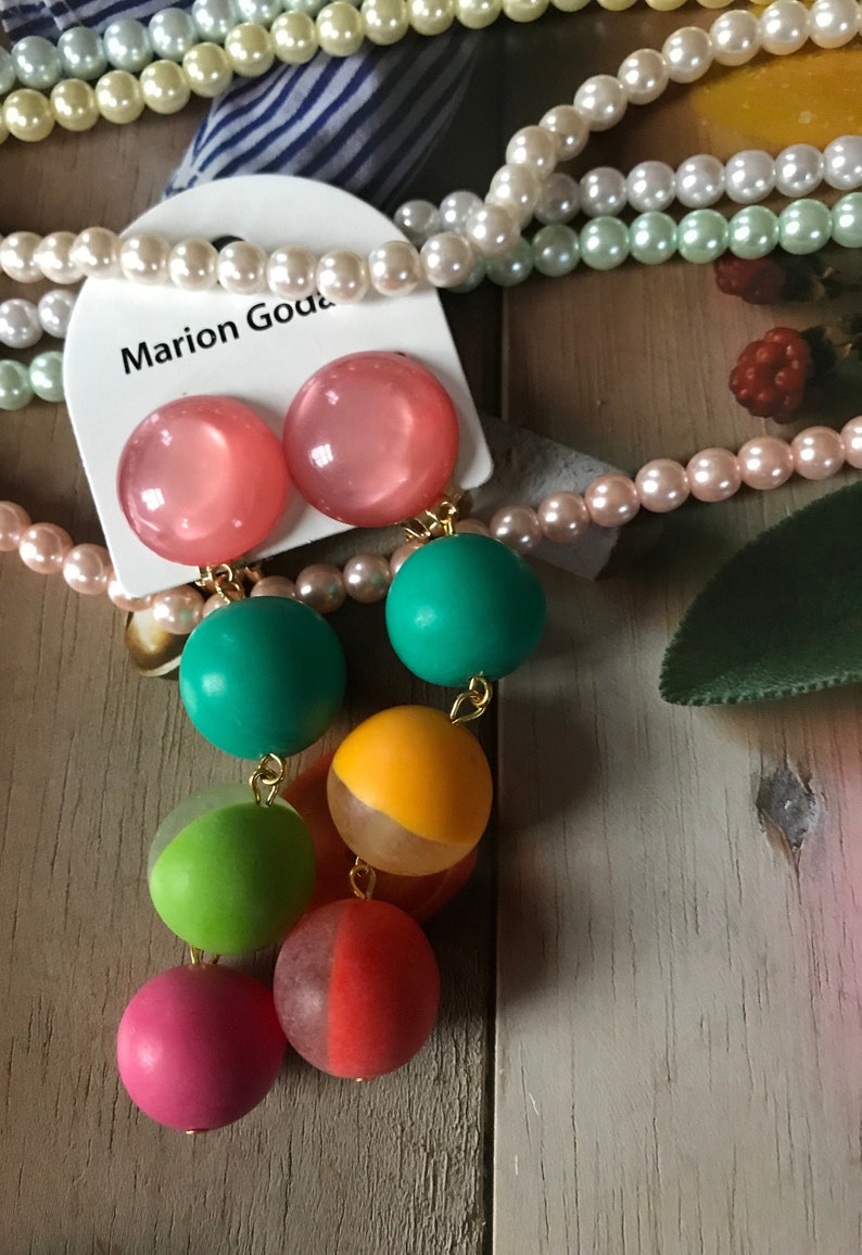 MARION GODART Paris Boucles D#39;Oreilles Marbres Arc-en-Ciel R MARION GODART Paris Boucles D#39;Oreilles Marbres Arc-en-Ciel R