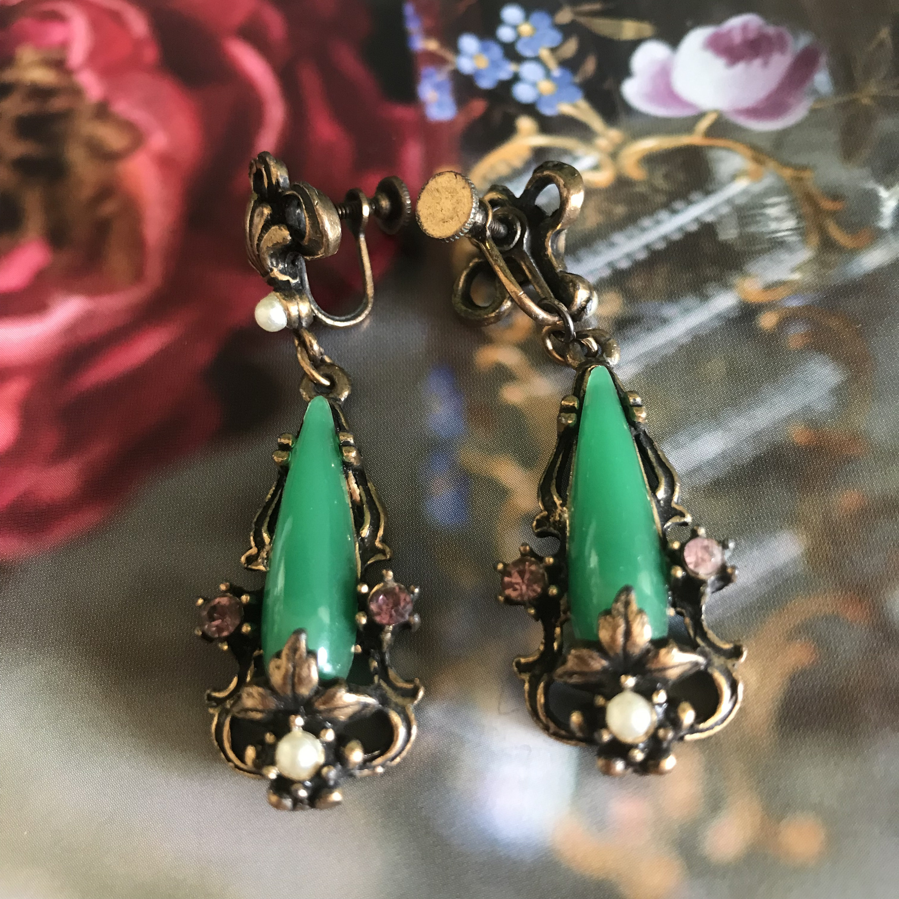 Antique dangle earrings sale