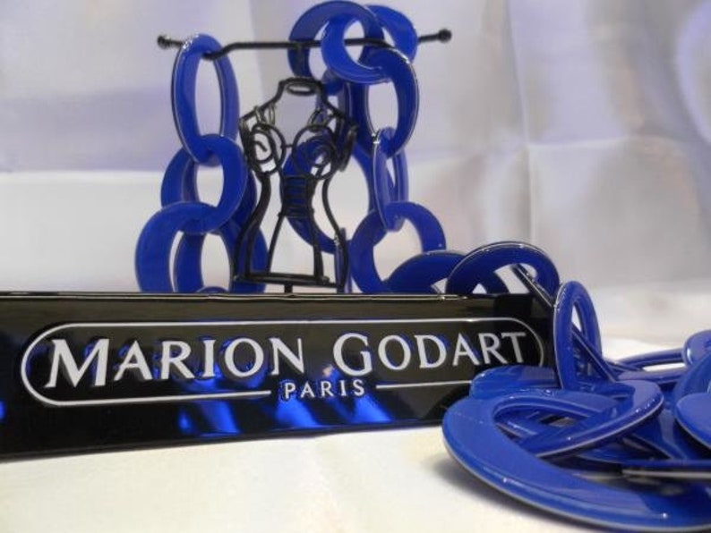 MARION GODART Paris ブレスレット Élastique Ovaleレジネ ノワール エ ブラン ヴィンテージ フランス人デザイナー 黒と白のエラスティック ブレスレット 画像 10