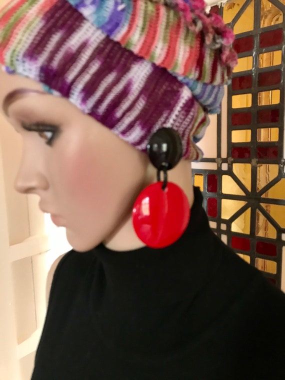 MARION GODART Paris Boucles D'Oreilles Disque Rou… - image 3