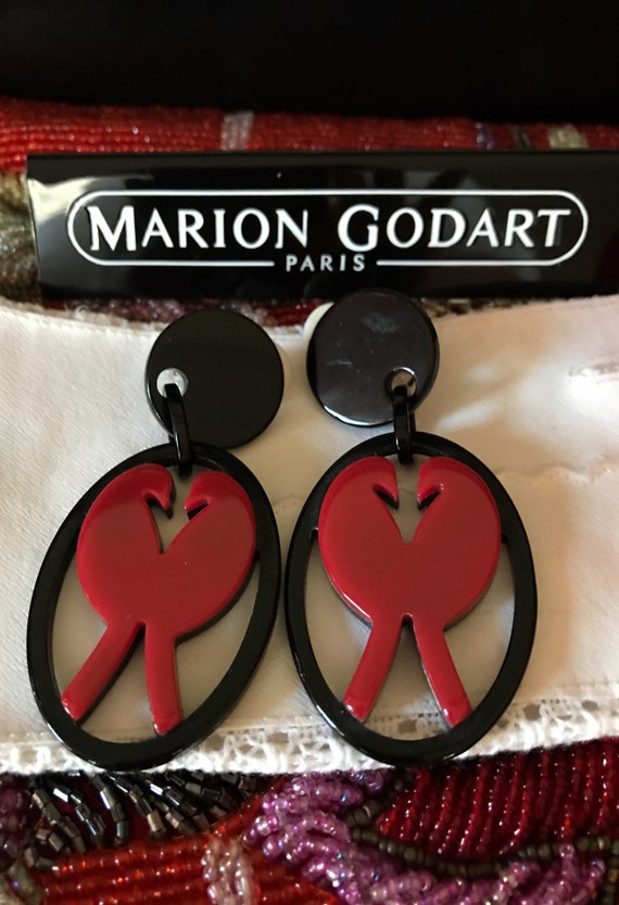 MARION GODART Paris Boucles D'Oreilles Oiseaux Ro… - image 7