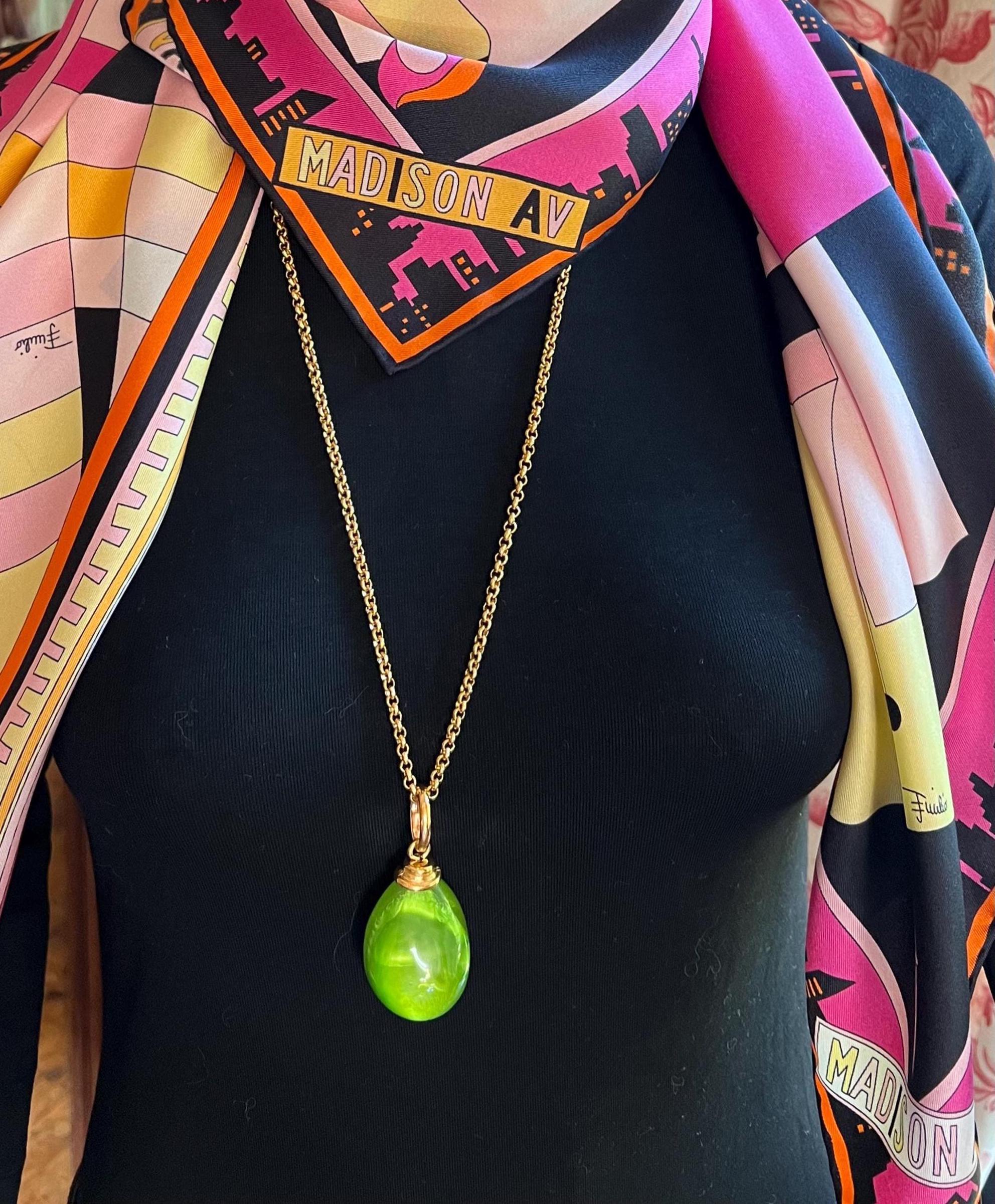 【Kenneth Jay Lane】Apple Charm Keychain アップルチャーム Red Apple Pendant