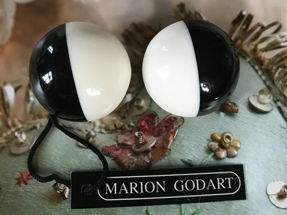 MARION GODART Paris Puces D'Oreilles Duo Blanc Et… - image 1