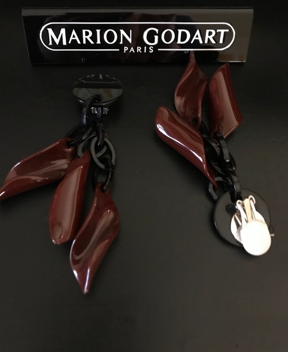 MARION GODART Paris Boucles D'Oreilles Feuilles F… - image 6