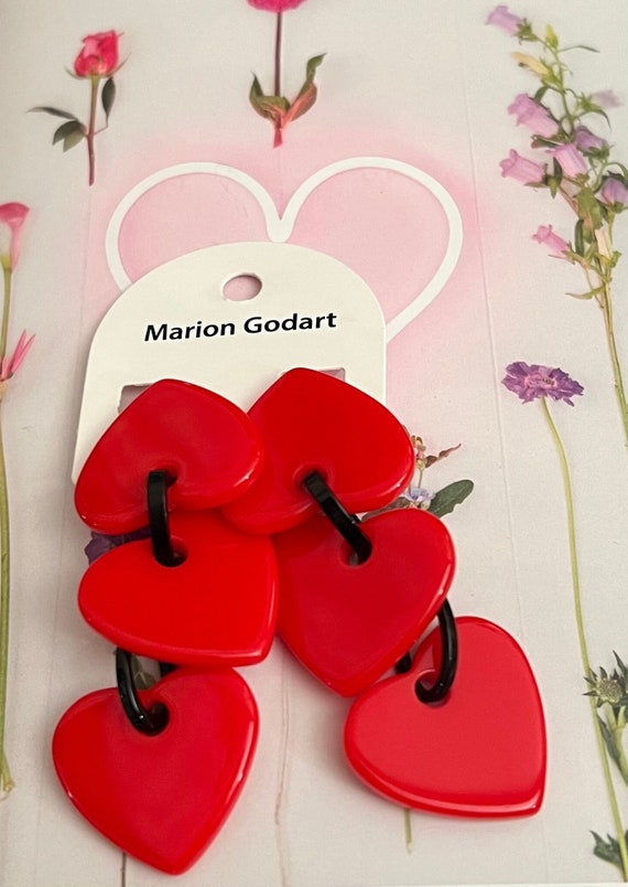 MARION GODART Paris Boucles D'Oreilles Petit Coeu… - image 1