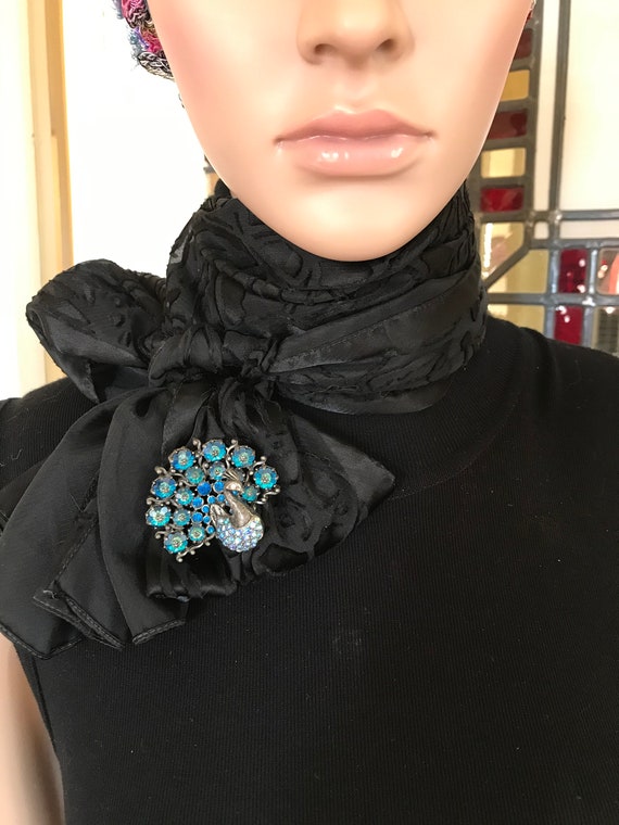 ALBERT WEISS Signed Magnificent Sea Blue Margarita Peacock