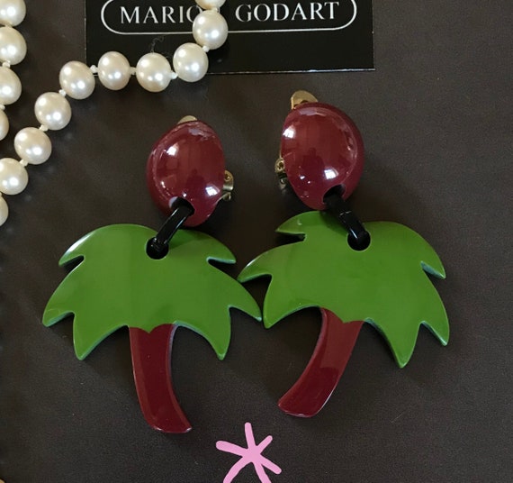 MARION GODART Paris Boucles D'Oreilles Palmir Res… - image 1