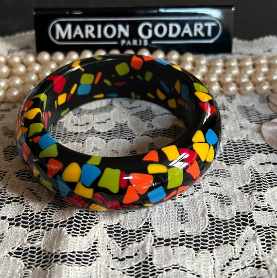 MARION GODART Paris Jonc Confetti Noir Multi Couleur ブラックと  