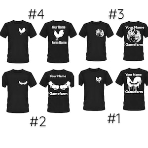 Custom gamefarm, gamefowl t shirt