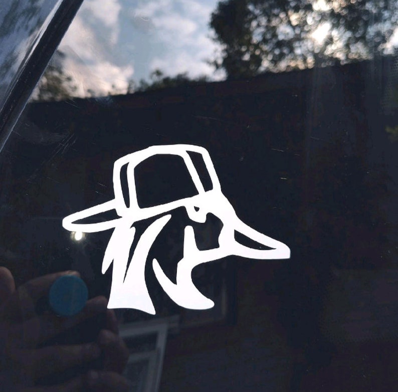 Duck With Backwards Hat Decal , Duck Decal Etsy