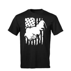 Cockfighting American Flag  ,Gamefowl , Game Rooster , Cockfighting T-Shirt