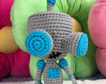 Invader Zim Inspired GIR (Robot) Crochet