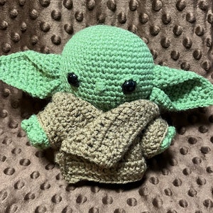 Handmade Crochet Mandalorian Inspired Plush - 6in