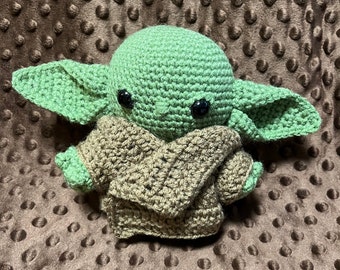 Handmade Crochet Mandalorian Inspired Plush - 6in