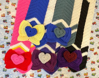 Sailor Guardians - Sailor Moon Inspired Crochet Scarf
