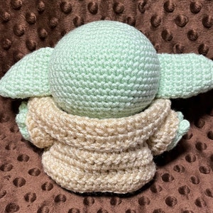 Handmade Crochet Mandalorian Inspired Plush - 6in image 6
