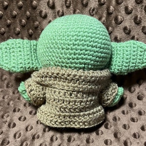 Handmade Crochet Mandalorian Inspired Plush - 6in image 2
