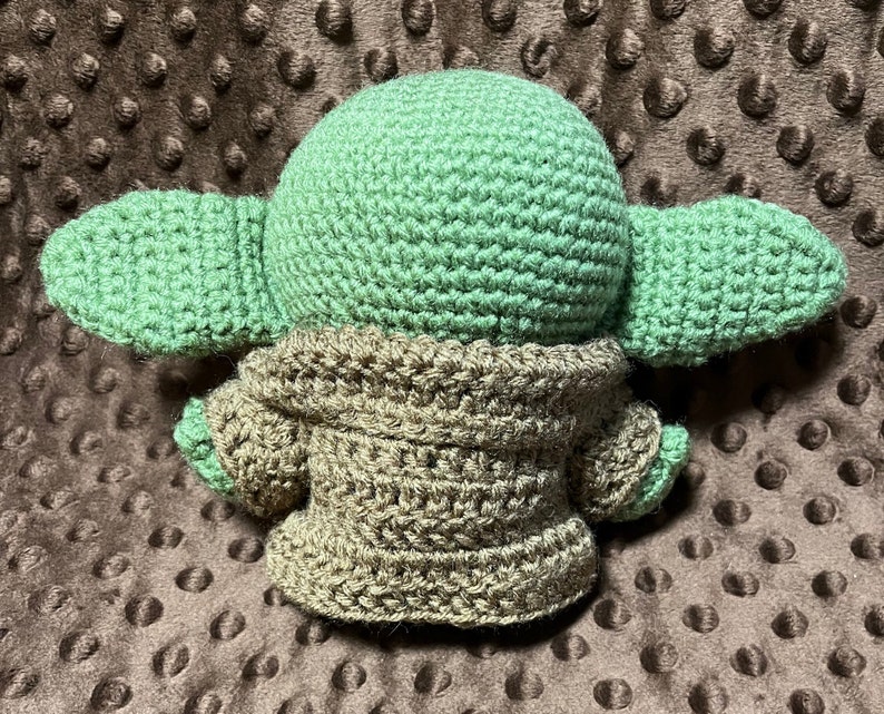 Handmade Crochet Mandalorian Inspired Plush - 6in image 2