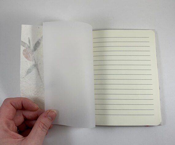 Lined Handmade Pamphlet Stitch Blank Books, Journals, Notebooks, Blue or  White With Botanical Inclusions Cover Choices 