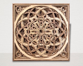 3D circle wood mandala design entry way battan shiplap hallway wall sign 12inch 18inch 20 inch unique