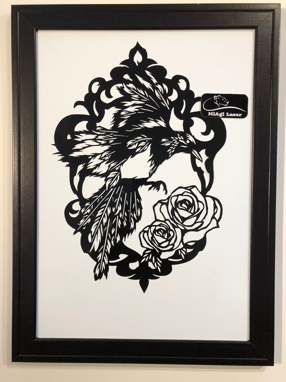 Cameo Magpie Laser Cut Stencil Stencil Template Reusable Etsy