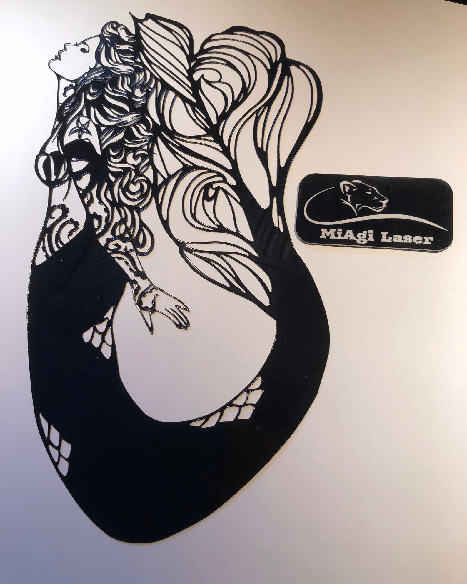 The Little Mermaid Laser Cut Stencil Template Reusable Etsy